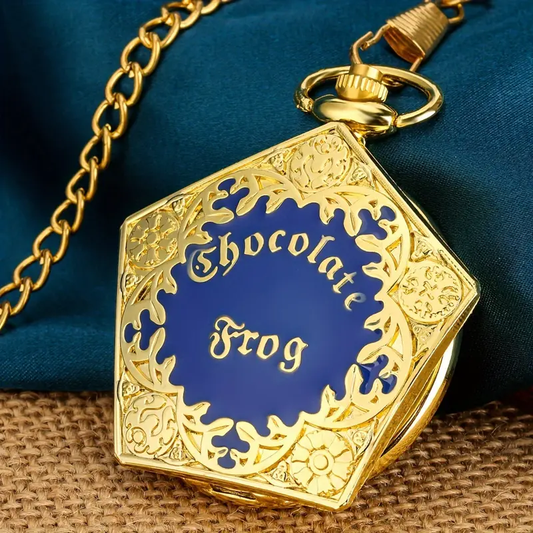Chocolate Frog Quartz Pocket Watch Pendant from Harry Potter