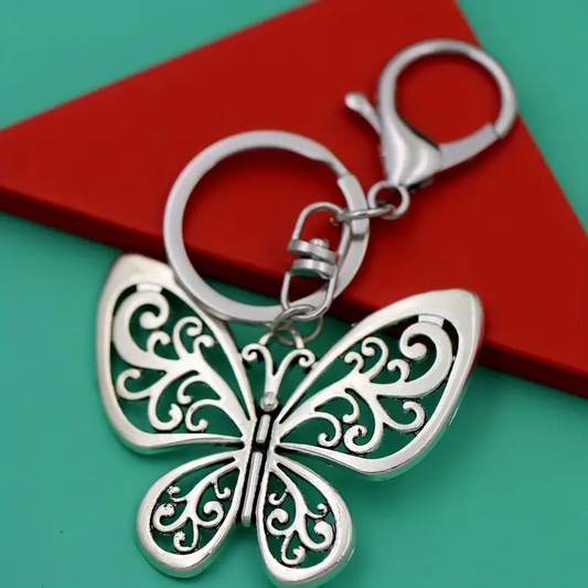 Vintage Butterfly Shaped Alloy Keychain